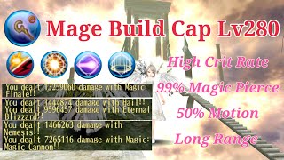 Toram Staff Mage Cap Lv280 Build amp Combos  Burst Spam  Toram Online [upl. by Henghold]