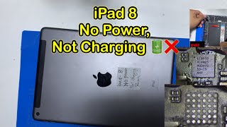 iPad 8 no powernot charging iPad not charging Repair🔋❌✅ [upl. by Llennhoj]