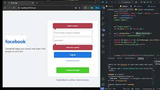 Login page Responsive Build the best Facebook clone [upl. by Dimmick687]
