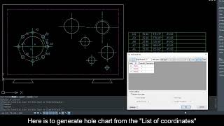 Hole Chart in ZWCAD Mechanical [upl. by Hamner119]