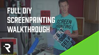 DIY Screen Printing How To Instructional Video from the DIY Print Shop [upl. by Ynamad75]