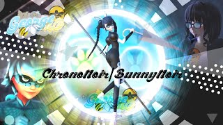 【MMDxMLB】🐈‍⬛ChronoNoirBunnyNoir🐇 transformation • Mari with bunny and cat miraculous「steries」 [upl. by Ennayelsel]