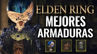 LAS MEJORES PODEROSAS ARMADURAS EN ELDEN RING [upl. by Airual]