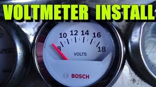 VOLTMETER INSTALL aftermarket [upl. by Thorlie]