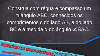 MA13 Cap3 exercício 33 versão 2022 mestrado profmat [upl. by Etteuqal121]