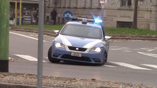 INCIDENTE IN DIRETTASGOMMATA POLIZIA DI STATO IN SIRENA Milano [upl. by Adnarom108]