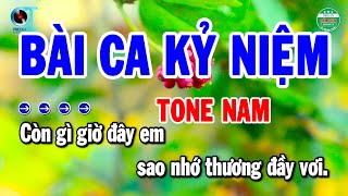 Karaoke Bài Ca Kỷ Niệm Tone Nam Nhạc Sống Bolero Beat Chuẩn 2025  Cẩm Tiên Organ [upl. by Patman]