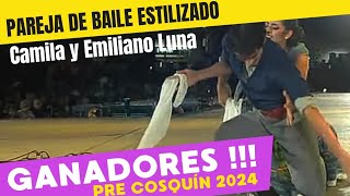 GANADORES PAREJA DE BAILE ESTILIZADO  Emiliano y Camila Luna  PRE COSQUÍN 2024 [upl. by Tsyhtema258]