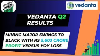 Vedanta Q2 Results Announce with RS5603 Crorebeyondbullsresults [upl. by Kotto]