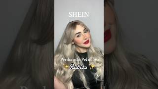 Probando pelucas rubias de shein ✨ makeup beauty beautyblogger beautyhacks shein wigs [upl. by Assilam]