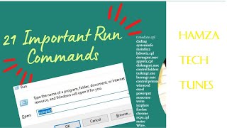 Important Run Commands for Windows In Bangla [upl. by Eetnom]
