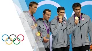 Michael Phelps Final London 2012 Race  Mens 4 x 100m Medley  London 2012 Olympic Games [upl. by Moyer]