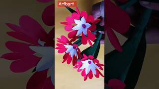 3D Beautiful Paper Flower Making Easy Home Decor Crafts Crafts With PaperPaper Craft DIY [upl. by Aiel]