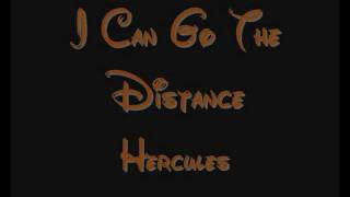 I Can Go The Distance  Hercules Lyrics [upl. by Comras]