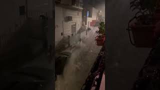 Ischia 221024 NA ⚠️alluvione innondazione piovere nature napoli calamity alluvione [upl. by Anelram286]