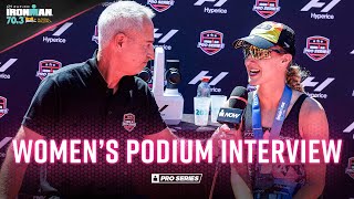 Womens Podium Interview  Zafiro IRONMAN 703 AlcúdiaMallorca [upl. by Melony168]