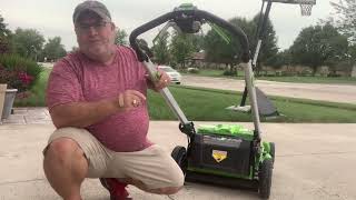 GREENWORKS 60V 25” BATTERY POWERED SELF PROPELLED MOWER [upl. by Dorsy]