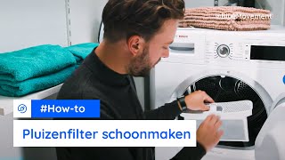 Het pluizenfilter en de condensor schoonmaken  Bosch droger  BlueMovement [upl. by Nowaj]