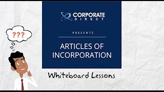 What Are Articles of Incorporation [upl. by Armelda937]