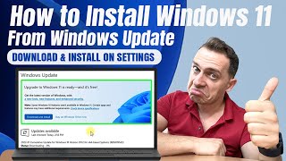 How to Update to Windows 11 from Windows Update  Official 2022 [upl. by Adnalohs]