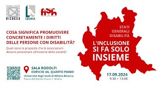 Stati generali della disabilità in Lombardia [upl. by Onabru]