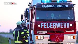 Schwerer Kreuzungscrash auf Eferdinger Straße in Prambachkirchen [upl. by Siderf]