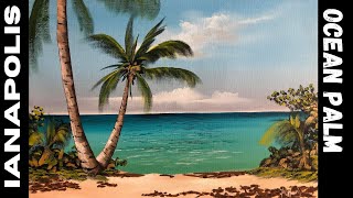 432 This is so doable paint a palm beach scene for beginners [upl. by Darraj351]