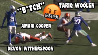 Amari Cooper Vs Devon Witherspoon amp Tariq Woolen 🔥 WR Vs CB Browns Vs Seahawks 2023 highlights [upl. by Hedwiga]