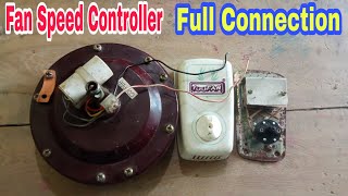 Fan Speed Controller Connection  Fan Regulator Connection कैसे करे  पंखा मे Regulator कैसे लगाये [upl. by Hildebrandt]