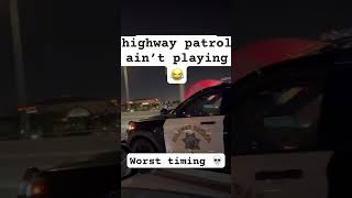 When Highway patrol catches you about do ￼a race 😂 srt youtubeshorts hellcat shorts [upl. by Nyladnohr]