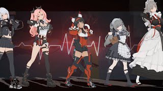 NEKOMATA NICOLE RINA ANBY CORIN DANCE  ZENLESS ZONE ZERO  MMD [upl. by Lenwood161]