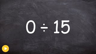 Basic Math  Dividing a zero by a number and dividing a number by zero [upl. by Ahser]