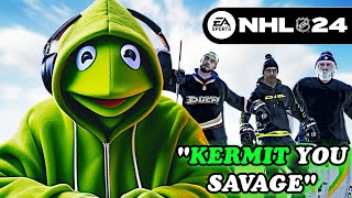 I Let NHL 24 Pros Face Off Against Kermit De Frog and Heres What Happened [upl. by Atikir]