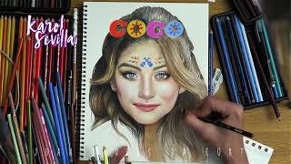 Dibujo a KAROL SEVILLA [upl. by Attirehs]