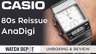 Casio AQ800E 7A AnalogueDigital Combo Watch  Unboxing amp Quick Look [upl. by Kirven]