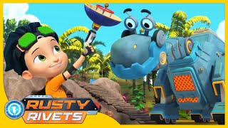 Rustys Adventures in Blobbo Sitting and MORE 2 HOUR Rusty Rivets Compilation  Cartoons for Kids [upl. by Pompea]