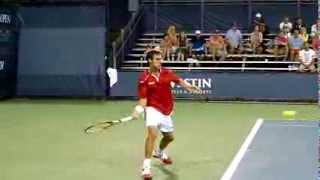 Marcel Granollers  US Open 2013  Slow motion video [upl. by Wolford]