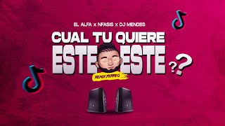 ESTE O ESTE  🔥Remix Perreo EL ALFA x NFASIS x DJ MENDES  TIK TOK SONG 2024 [upl. by Madelyn717]