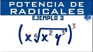 Potenciación de radicales  Ejemplo 3 [upl. by Far]