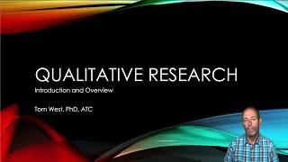 Introduction to Qualitative Research part 1 [upl. by Hodgkinson]