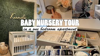 BABY NURSERY IN A ONE BEDROOM APARTMENT  PRODUCTS FROM BABYLETTO MUNCHKIN EVENFLO IKEA ETC [upl. by Viridis]