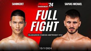 Full Fight l Samingdet Nor Anuwat Gym vs Savvas Michael I RWS [upl. by Anayt]