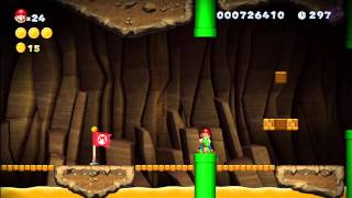 LayerCake Desert2 Perilous Pokey Cave New Super Mario Bros Wii U [upl. by Cirillo]