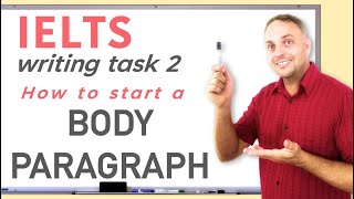 How to start a Body Paragraph IELTS writing task 2 Essay [upl. by Anoli]