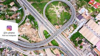 Aerial View of the Mallam Interchange in Ghana  4K Drone Footage [upl. by Losse662]