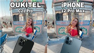 Oukitel C21 Pro vs iPhone 12 Pro Max  Camera Test [upl. by Eelana]