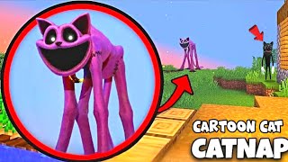 i Found Horror cartoon cat 😱 in Minecraft  Catnap  Minecraft [upl. by Lesde661]