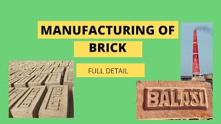 HINDI Manufacturing of brick  Preparation of clay mouldingdrying burning brick [upl. by Walsh]