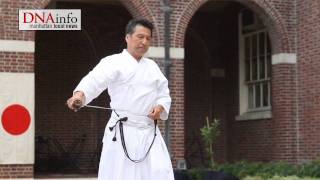 Kendo Master Battles His Students at Samurai Exhibit [upl. by Nagaem915]