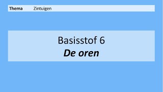 VMBO 4  Zintuigen  Basisstof 6 De oren  8e editie [upl. by Conn]